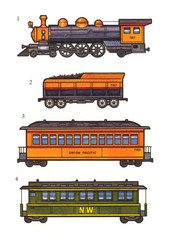 Train Stickers Activity Book With Vintage Railroad Stickers Kids Crafts Journals