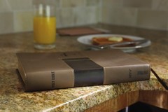 NIV, Premium Gift Bible, Leathersoft, Brown, Red Letter – Imitation Leather