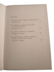 Essays On Intervention By Roger Fisher & Richard A. Falk Hardcover 1964