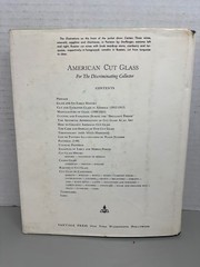 AMERICAN CUT GLASS J. Michael Pearson 1965 2nd Ed Illustrated Collector Guide