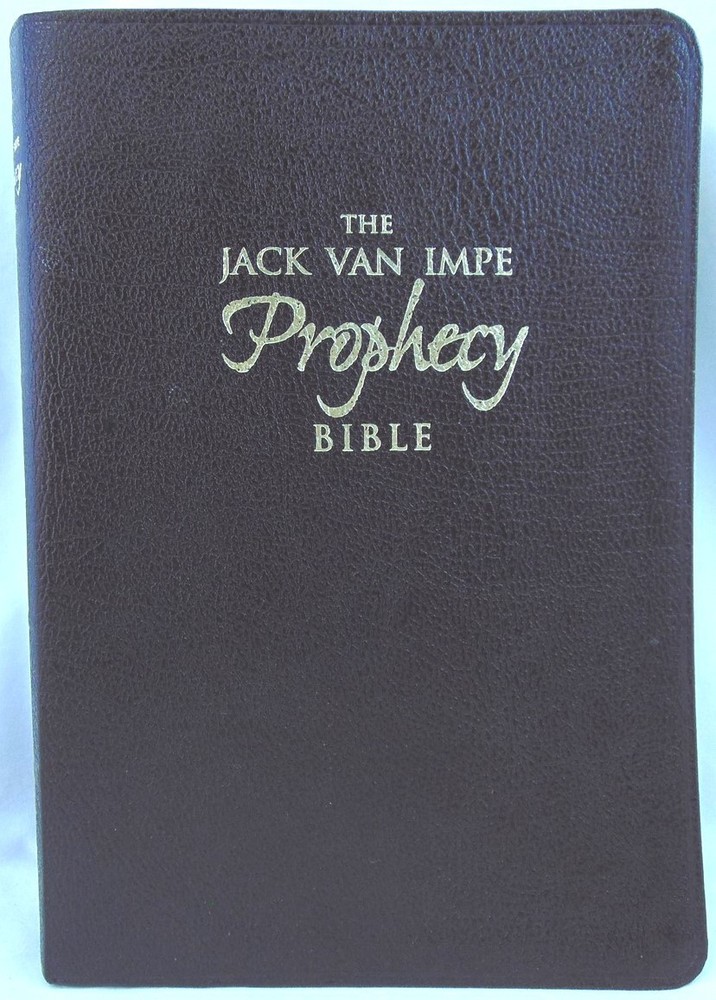 Jack Van Impe Prophecy Bible. 2nd Edition. Burgundy Bonded Leather. Tabs