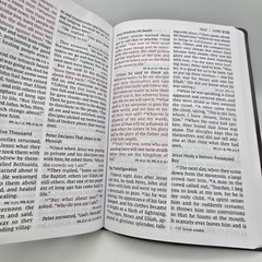 NIV Reference Bible Super Giant Print Zondervan Chocolate LeatherSoft EUC