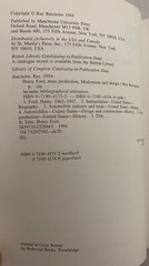 Ray Batchelor HENRY FORD Mass Production, Modernism and Design 1994 pb Very Good