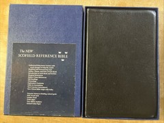 Oxford KJV New Scofield Bible 1967 Genuine Natural Morocco Leather 09179x w Box