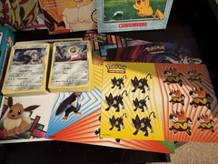 Pokemon Books, Stickers And 100 Cards