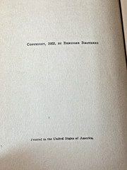 ON THE RUN by Francis J. Finn S.J. FIRST EDITION HC 1922 Benziger Brothers
