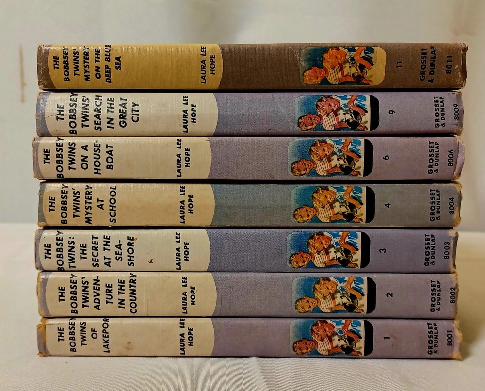 The Bobbsey Twins Book Lot Of 7 60’s Originals #1-4,6,9,11