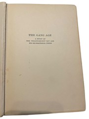 The Gang Age By Paul Hanly Furfey 1926 The Macmillan Company Hardcover