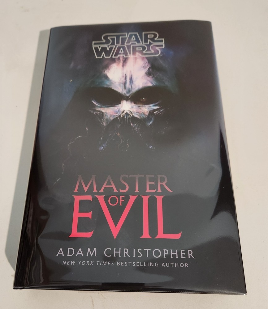 ADAM CHRISTOPHER MASTER OF EVIL SIGNED NUMBERED 1st ED NEW UNREAD STAR WARS