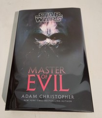 ADAM CHRISTOPHER MASTER OF EVIL SIGNED NUMBERED 1st ED NEW UNREAD STAR WARS
