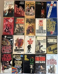 lot of 20 VINTAGE PAPERBACKS – action thriller espionage suspense mystery