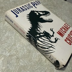 1990 Michael Crichton’s JURASSIC PARK Black Hardcover Borzoi Knopf No Barcode
