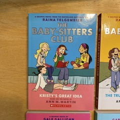5 Lot Baby-Sitters Club 1-3 by Raina Telgemeier 8 by Gale Galligan & 9 G.Epstein