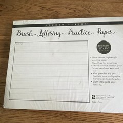 Brush Lettering Practice Pad by Inc. Peter Pauper Press (2019, Trade Paperback)