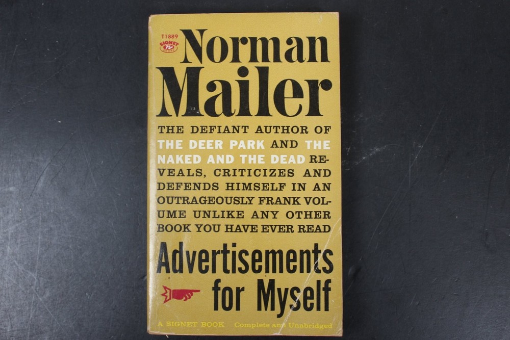 Advertisements for Myself Norman Mailer 1960 First Printing Signet Book Literary