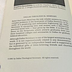 Prophecy Round Table (1981) ~ Dallas Theological Seminary ~ Paper Booklet