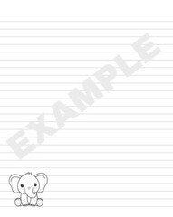 Composition Notebook – Cute Jungle Safari Animals – 110 Pages