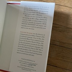 Dear Madam President: An Open Letter to the Women Who Will Run the World, Hc Dj