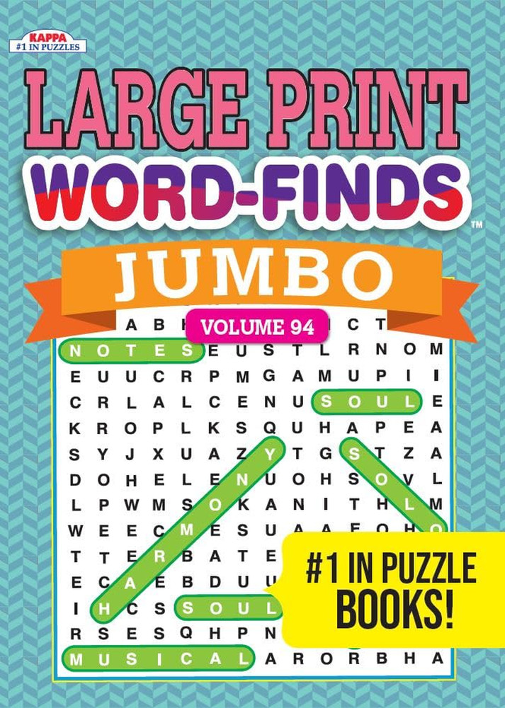 Jumbo Large Print Word-Finds Word Search Puzzle Book