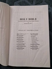 The Kwikscan Bible KJV King James Version Holy Bible 2006 Berean Publ. Hardcover
