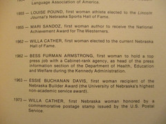 book Women of Nebraska Hall of Fame by Peggy Kelley 1976 Nebr History 112 pages