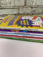 Lot of 5 Dell Penny Press Kappa Word Search Find Puzzle Books Jumbo,Tick Tock