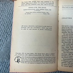 Horns For The Devil Mystery Paperback Book by Louis Malley Pocket Books 1952