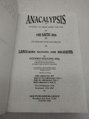 Anacalypsis:An Attempt to Draw aside the Veil of the Saitic Isis-Vol 1-Paperback