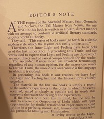 Unveiled Mysteries # 1 by Godfre Ray King third edition 1939 “ I am “ Activity