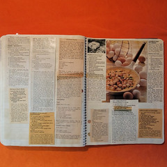 VTG My Recipes CookBook with Handwritten Recipes and Clippings approx 112 pages