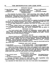 1925 The Metropolitan Cook Book 62 Pages