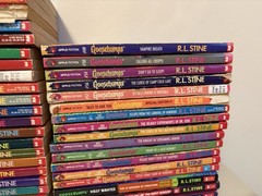 Lot Of 60 Goosebumps Books by RL Stine Mixed Editions And Prints Book Series