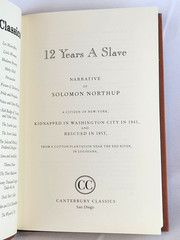 12 TWELVE YEARS A SLAVE by Solomon Northup Faux Leather Flexi Bound Classics NEW