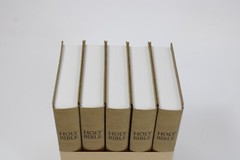 Holy Bible ESV Placed Gideons English Standard Version Hardcover 2013 Gold New
