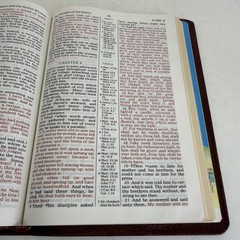 Kenneth Copeland Reference Ed. KJV Holy Bible Red Letter 1991 Genuine Leather