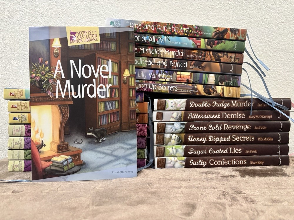 Lot of 20 ANNIE’S FICTION Various Series Cozy Mystery Hardcover Books