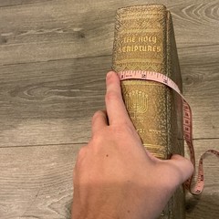 Vtg Holy Bible Torah Jewish Family 1957 Leonard S. Davidow MCM Gold Illustrated