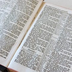 Vtg Holy Bible, International Series KJV Leather Lined Thumb Index John Winston