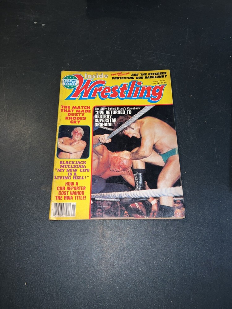 Inside Wrestling Magazine January 1979 Dusty Rhodes Cover NWA WWF WCCW Mid South