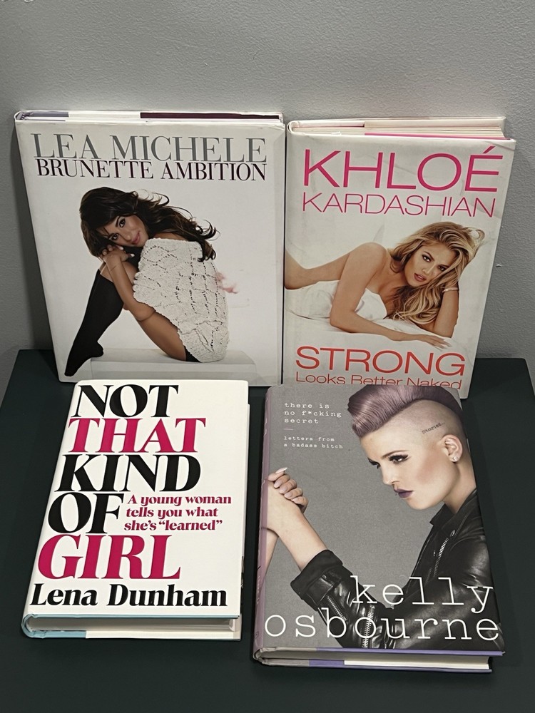 Lot Autobiography Books Khloe Kardashian Lea Michele Lena Dunham Kelly Osbourne