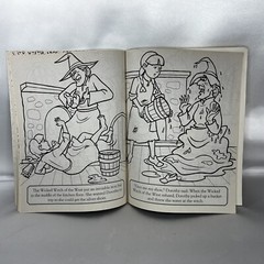 The Wizard Of Oz Coloring Story Book 4 Sheets Color Stickers