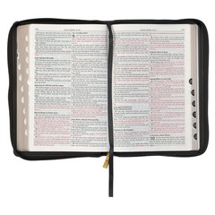 KJV Large Print Thinline Bible Black Zipper Indexed BRAND NEW in Shrink Wrap!!!