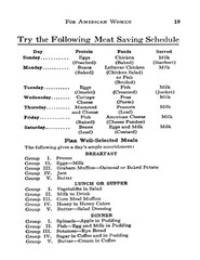 War Cook Book For American Women „1918” 31 Pages