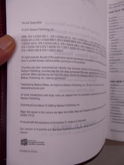 KJV Study Bible Bonded Leather Burgundy Thumb Indexing Red Lettering New In Box