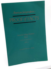 American Jurisprudence Proof of Facts 3d Series 220 POF 3d & General Index Guide