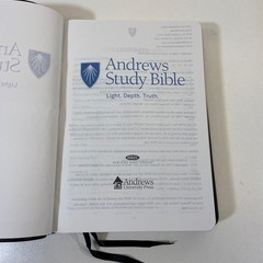 Andrews Study Bible Black Premium Fine Leather New King James Version Leather