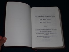 Jack Van Impe Prophecy Bible KJV 1999 Imitation Leather Red Letter Clean Pages