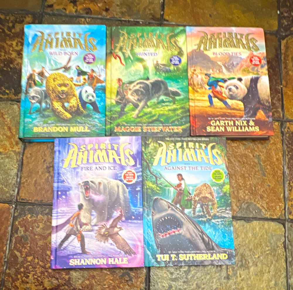 Spirit Animals Hardcover 5-Book Lot: Wild Born, Hunted, Blood Ties (Scholastic)