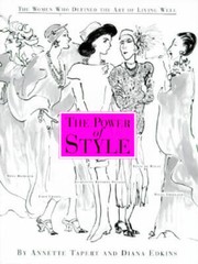 The Power of Style – Hardcover By Tapert, Annette – GOOD