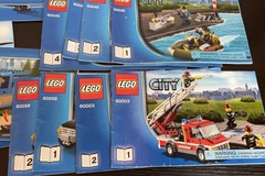 LEGO CITY Lot of 55 Manuals Instructions Booklets Only – See photos for set